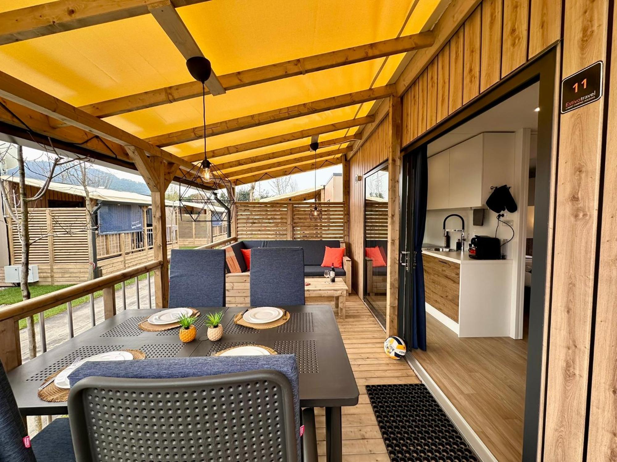 Estivo Premium Deluxe Mobile Homes On Camping Del Sole Village Iseo Ngoại thất bức ảnh
